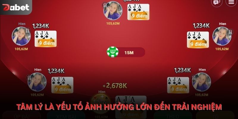 Tâm lý là yếu tố ảnh hưởng lớn đến trải nghiệm